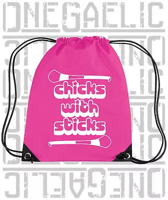 £7.99 • Buy Chicks With Sticks Camogie Gymsac - GAA, Gaelic Games, Ireland, PE Kit, Swimming