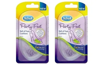 £10.49 • Buy 2x Scholl Party Feet Ball Of Foot Cushions Gel Activ , 1 Pair
