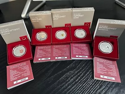Austria 10 Euro Silver Proof Coin Set - Knight's Tales • £120