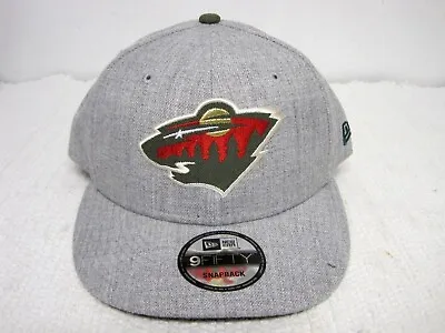 New Minnesota Wild NEW ERA 9 Fifty Heather Hype Snapback Hat One Size Fits Most • $39.99