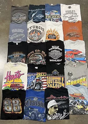 Lot Of 20 Harley Davidson T Shirt Bundle Wholesale Resell 00s 90s Vintage Racing • $155.50