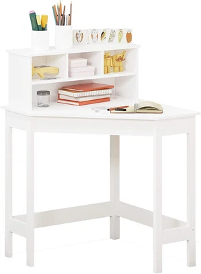 $233.16 • Buy UTEX Corner Desk With Storage And Hutch For Small Space, Kids Corner Desk With R