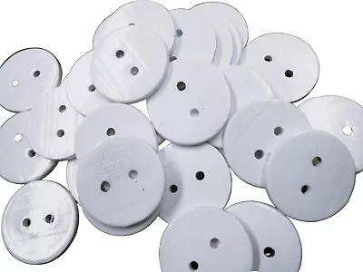 White Lead Penny Curtain Weights Painted  14g Sew In Hem Weight 25mm Sewing • £77.21