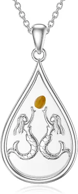 Mermaids Necklace 925 Sterling Silver Mustard Seed Pendant Faith Jewelry Women • $105.97