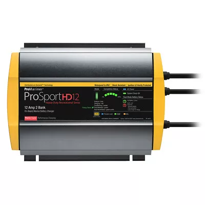 ProMariner ProSportHD 12 Gen 4 - 12 Amp - 2 Bank Battery Charger • $177.89