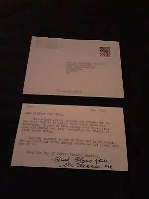 Mother Teresa Signed Letter With Original Envelope • $1900