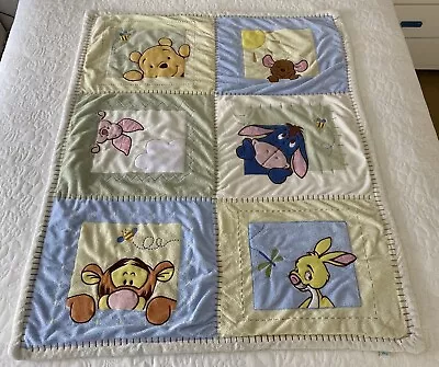 Vintage Disney Baby Blanket Play Mat Soft Plush Flannel Terry 115 Cm X 95 Cm • $39