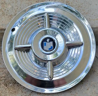 1x Vintage OEM 1956 Mercury Montclair 15  Spinner Flipper Hubcap Wheel Cover #01 • $74.99