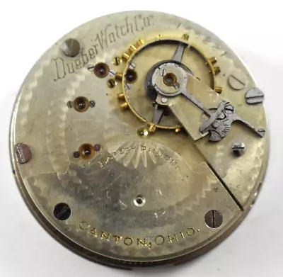 Vintage Hampden Dueber Watch Co 18s 15J OF Pocket Watch Movement Lot.ez2 • $26.99