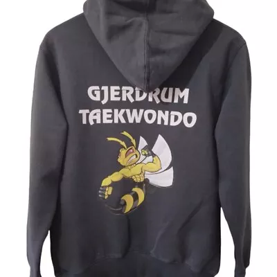 Adidas Taekwondo Spellout Print Hoodie Sweatshirt Size S Grey  • $31.11