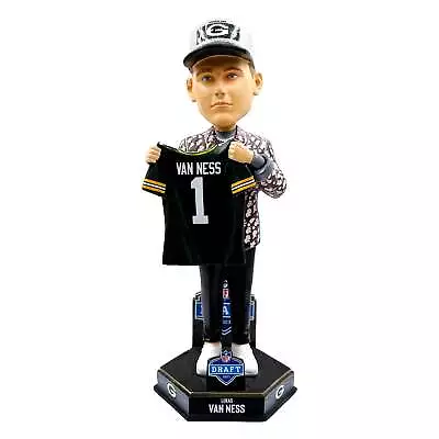 Lukas Van Ness Green Bay Packers 2023 Draft Pick Bobblehead NFL Football Iowa • $74.99