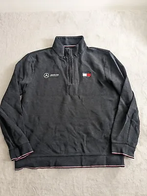 Mercedes F1 – Team Issue Tommy Hilfiger ¼ Zip Fleece Jacket – Large • £49.49