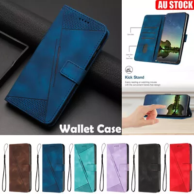 For Samsung Galaxy S24 S23 S22 Ultra Plus Note20 Case Wallet Flip Magnetic Cover • $12.49