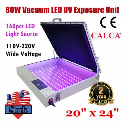 CALCA Vacuum LED UV Exposure Unit Tabletop Precise 20  X 24  Screen Printing • $587