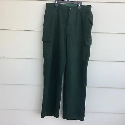 WFS Element Gear Wool Pants Green Cargo Hunting Mens Measures 34x32 Tag 36 • $40