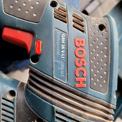 Bosch 36volt Cordless SDS Hammer Drill Plus Charger 2 Batteries And Case • £160