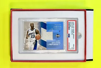 2002 UD Game Jersey Michael Jordan GAME USED PATCH SP 1/2 PSA 5 EX - HOF Patch • $9.50