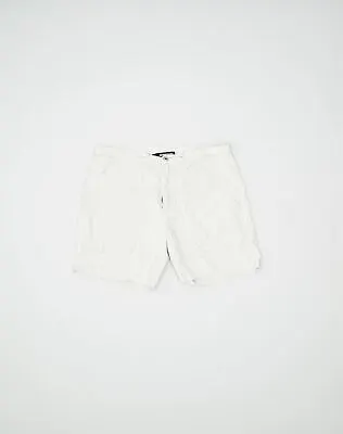 MURPHY & NYE Mens Casual Shorts Medium White Cotton TY02 • $10.08