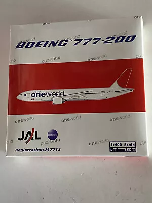 Phoenix Models JAL Japan Airlines Boeing 777-200ER 1:400 JA771J OneWorld • $89.99