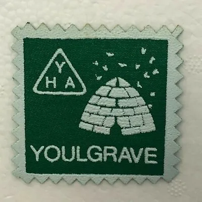 1960's YHA Youth Hostel Association Youlgrave Cloth Patch Badge 5.8 X 5.8 Cm's • £12.45