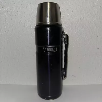Thermos 40 OZ / 1.2 L Stainless King Beverage Bottle Midnight Blue W/ Handle • $29.99
