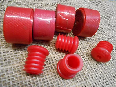 2- Sets Vinyl Handlebar Tape Road Bike Red New Vintage 80's Track Bar Wrap • $9.99