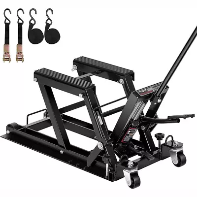 Motorcycle ATV Hydraulic Scissor Lift Jack Stand Dirt Bike Lifting Tool 1500 Lbs • $119.99