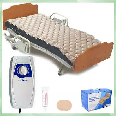 Alternating Pressure Pad Air Mattress Topper With Pump Hospital Medical Bedsore • $75.99