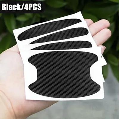 4* Carbon Fiber Car Door Handle Protector Film Anti Scratch Sticker Accessories • $3.20