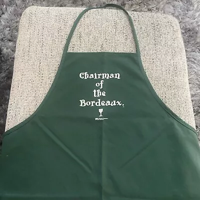  Chairman Of The Bordeaux  Grilling BBQ Cooking Green Apron - NWT • $10