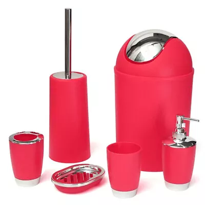 Bathroom Accessories Set Bin Toothbrush Tumbler Holder Soap Dish Dispenser • $66.57