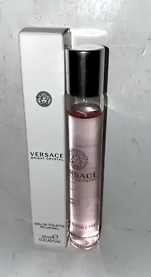 Pack Of 2 Versace Bright Crystal EDT Rollerball Women 0.3 Oz/10 Ml NIB • $27.90