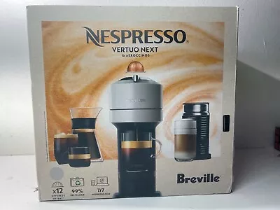 Nespresso Vertuo Next White & Aeroccino3 Capsule Coffee Machine - Grey New • $249