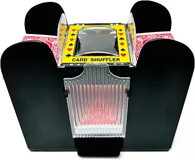 Brybelly Automatic Card Shuffler 6 Deck - Battery Operated Black  • $40.10