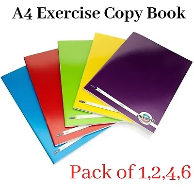 A4 Exercise Book Lined Ruled Homework Writing Copy 120 Pages School Notebooks UK • £9.99