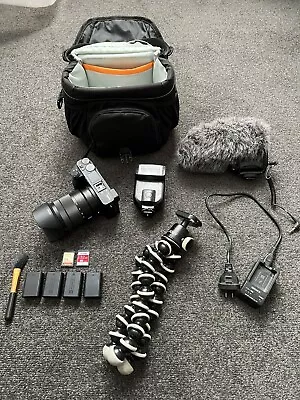 $2595 • Buy Sony A6500 / 16-70mm Lens / Rode Mic Pro / Joby Tripod / 4 Battery’s / 2 SD Card
