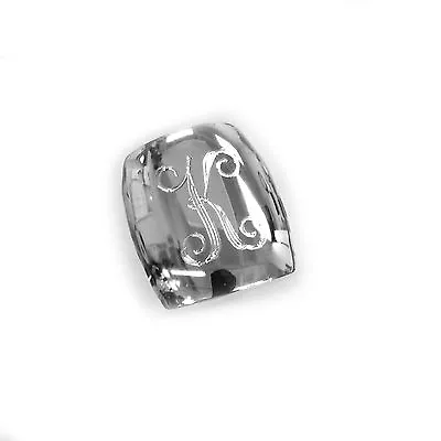 Sterling Silver Signet Cigar Band Dome Ring Women's Monogram Engravable Ring  • $39.99