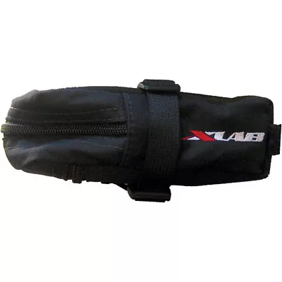 X-Lab Mezzo Seat Bag Black Tough Woven Nylon With Zip Pockets 78G • $33.56