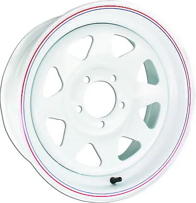 AWC 8-Spoke Steel Trailer Wheels 13 X4.5 4 On 4 White • $69.95