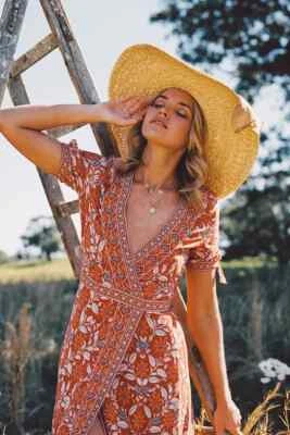 $65 • Buy ARNHEM Marigold Wrap Midi Dress Size 8