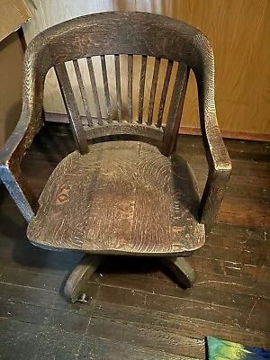 VTG Banker's Rolling Office Chair Marble & Shattuck Office Furniture Chicago • $150