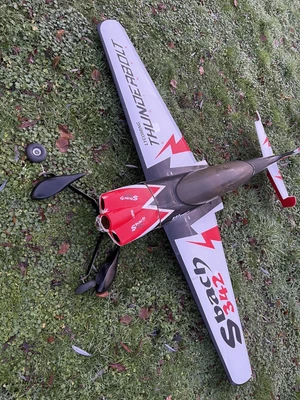 £90 • Buy S Bach 90” Span RC Aeroplane Aircraft Plane Model Air Radio Control For Repair