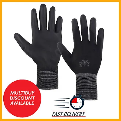 £129.99 • Buy 1-240 Pairs Pu Coated Industrial Safety Work Gloves Builders Gardening Mechanic