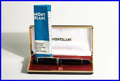 1968 MONTBLANC 149 Masterpiece Fountain Pen EF 750 18c Gold Nib PISTON FILLER • $1249