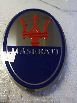 Maserati Sign Maserati Garage Sign Maserati Garage Decoration Maserati Emblem • $338.66