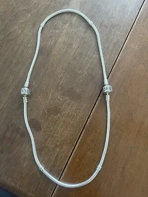 $28.48 • Buy Pandora Necklace Charm Choker Sterling Snake Link