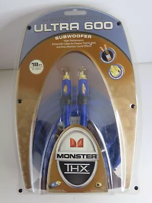 Monster Cable Ultra 600 Subwoofer Cable - 18 Feet - THX • $19.99