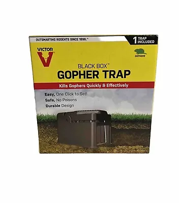 Brand New Victor Black Box Gopher Trap Model 0626 Easy To Set. • $16.59