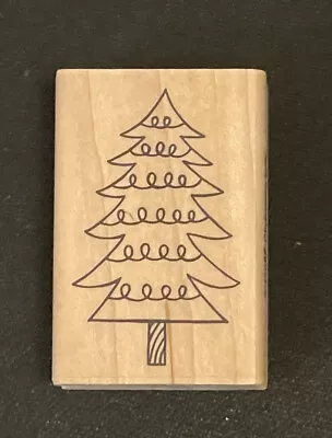 A Muse Rubber Stamps Christmas Tree 2-4158E 1.5 X 2.25  • $5.93