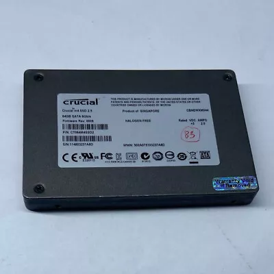 Crucial M4 64GB Internal 2.5  SOLID STATE DRIVE (CT064M4SSD2) • $12.90